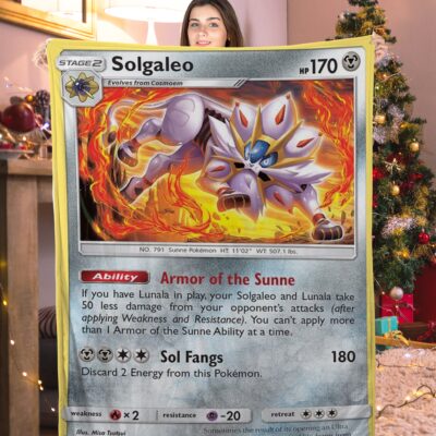 Pokemon Stage 2 Solgaleo Card Blanket 892313