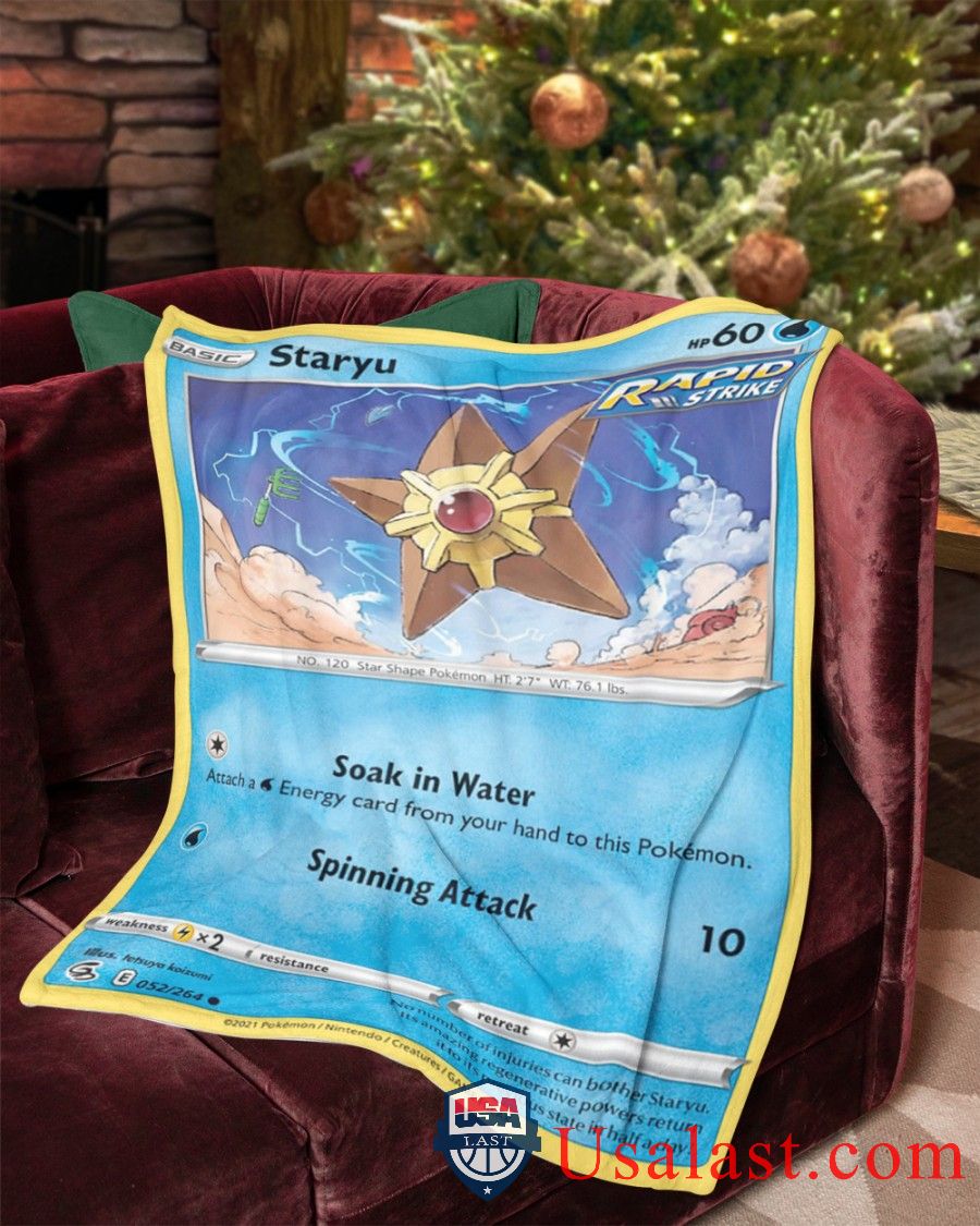 Pokemon Staryu Rapid Strike Blanket -65DJO-7768 - Image 2