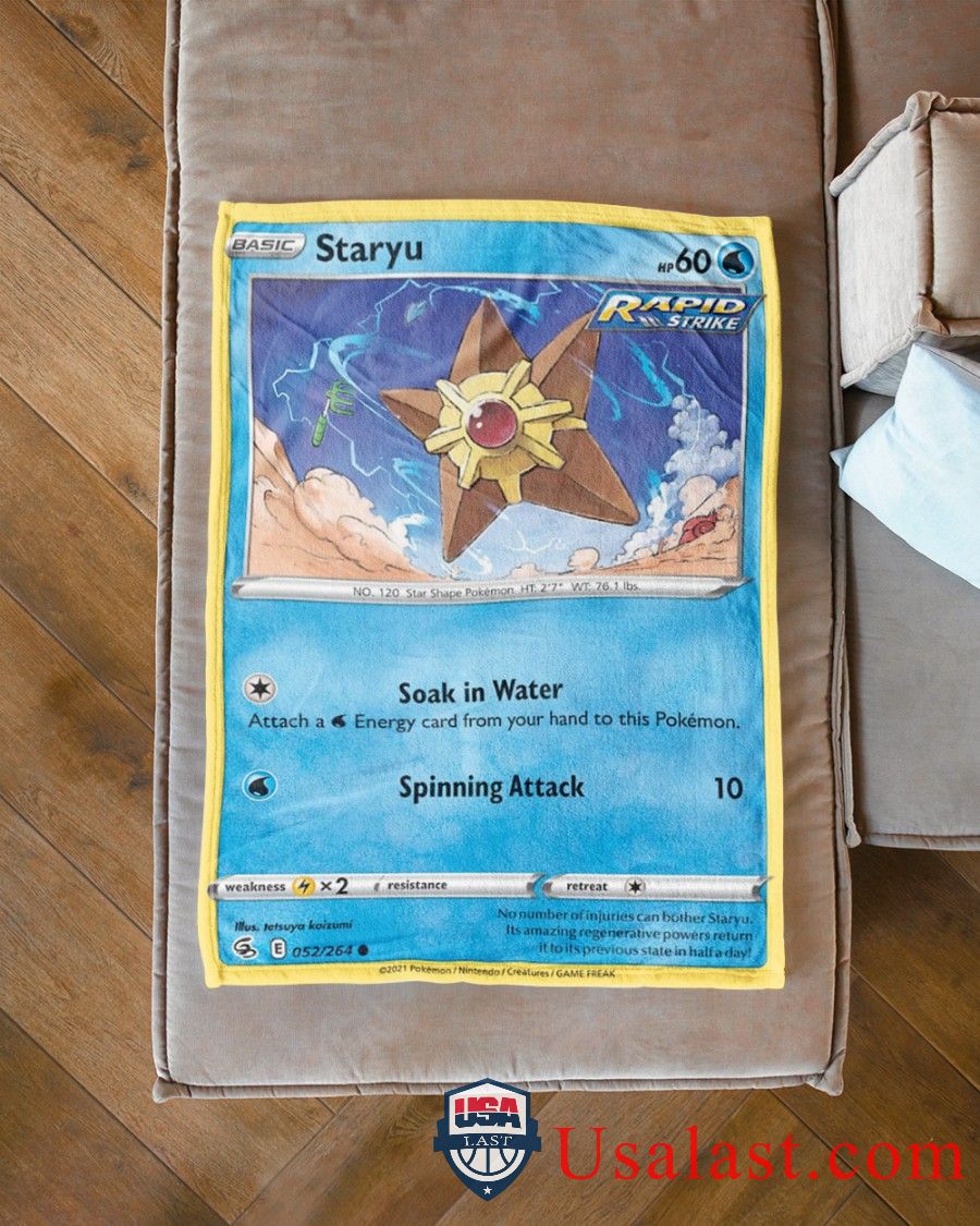 Pokemon Staryu Rapid Strike Blanket -65DJO-7768 - Image 3