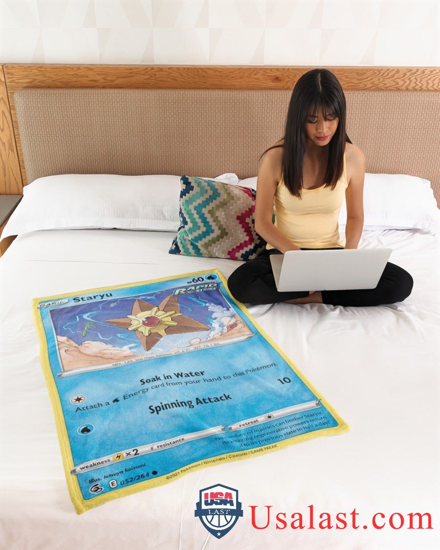 Pokemon Staryu Rapid Strike Blanket -65DJO-7768 - Image 4