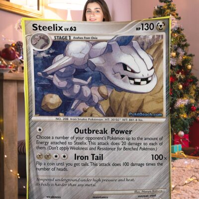 Pokemon Steelix Pokemon Card Blanket 278496