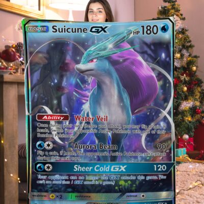 Pokemon Suicune GX Pokemon Card Blanket 212171