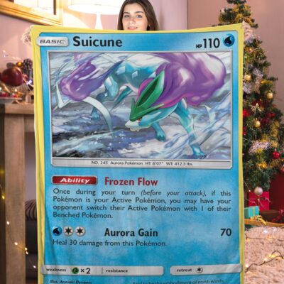 Pokemon Suicune Pokemon Card Blanket 431940