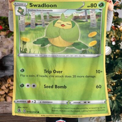 Pokemon Swadloon Fusion Strike Blanket   -6FQF5-3637