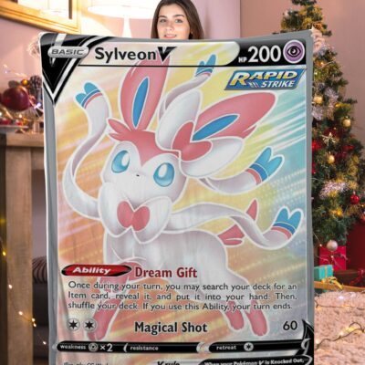 Pokemon Sylveon V Pokemon Card Blanket 305537