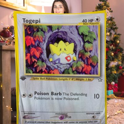 Pokemon Togepi Pokemon Card Blanket 909437
