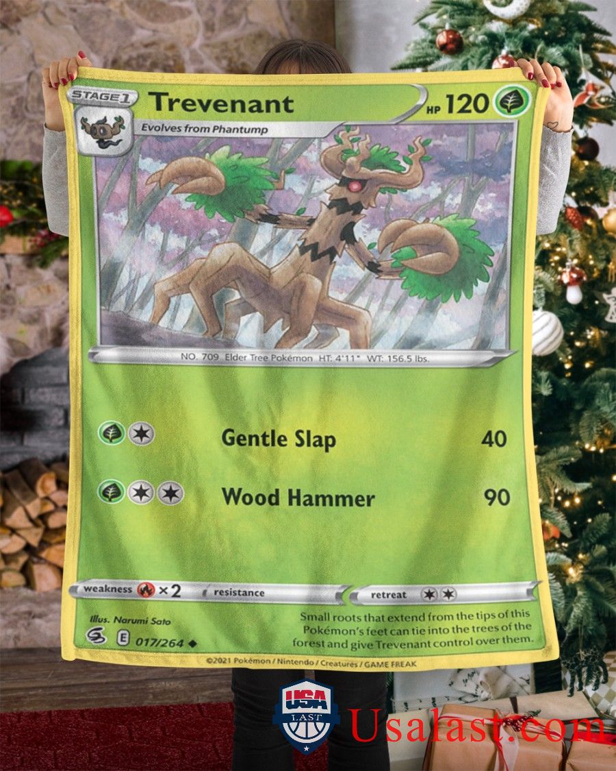 Pokemon Trevenant Fusion Strike Blanket -TJ8GF-4930