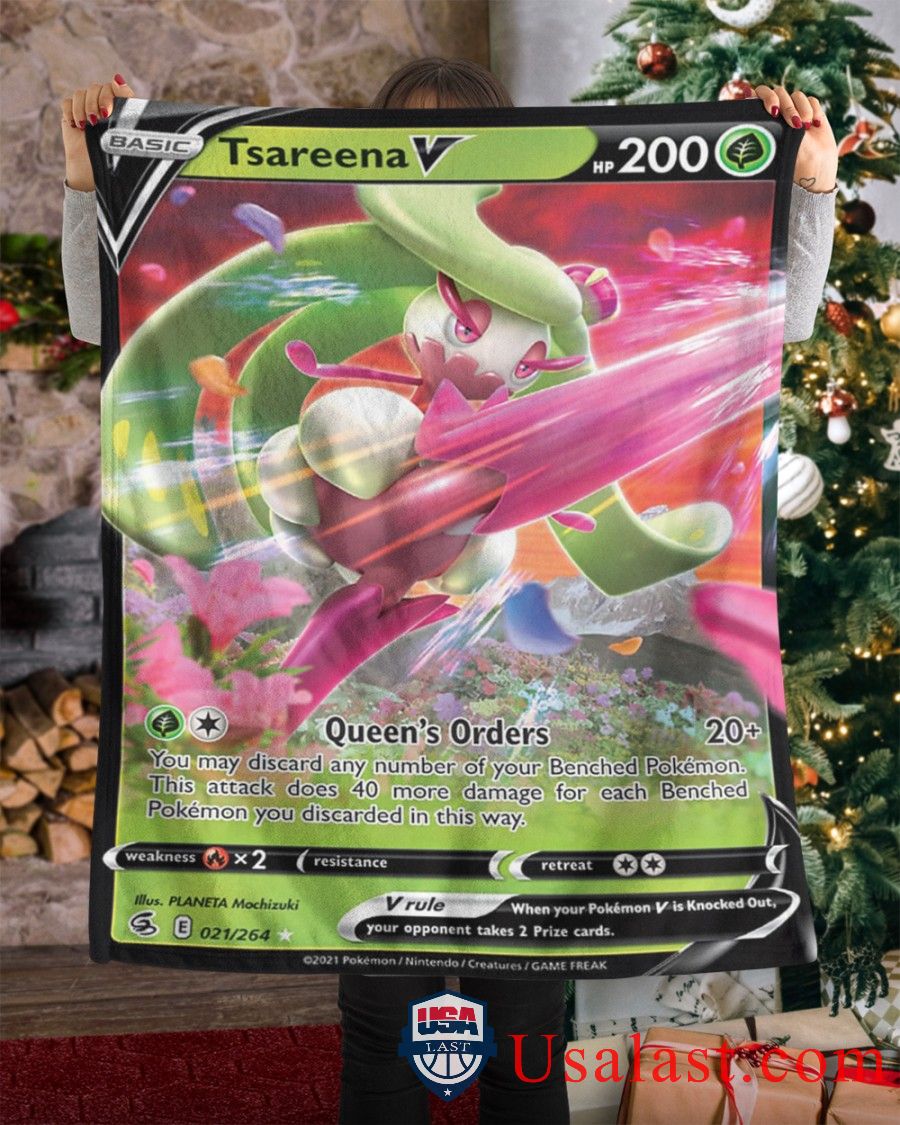 Pokemon Tsareena V Fusion Strike Blanket -RED3U-1780