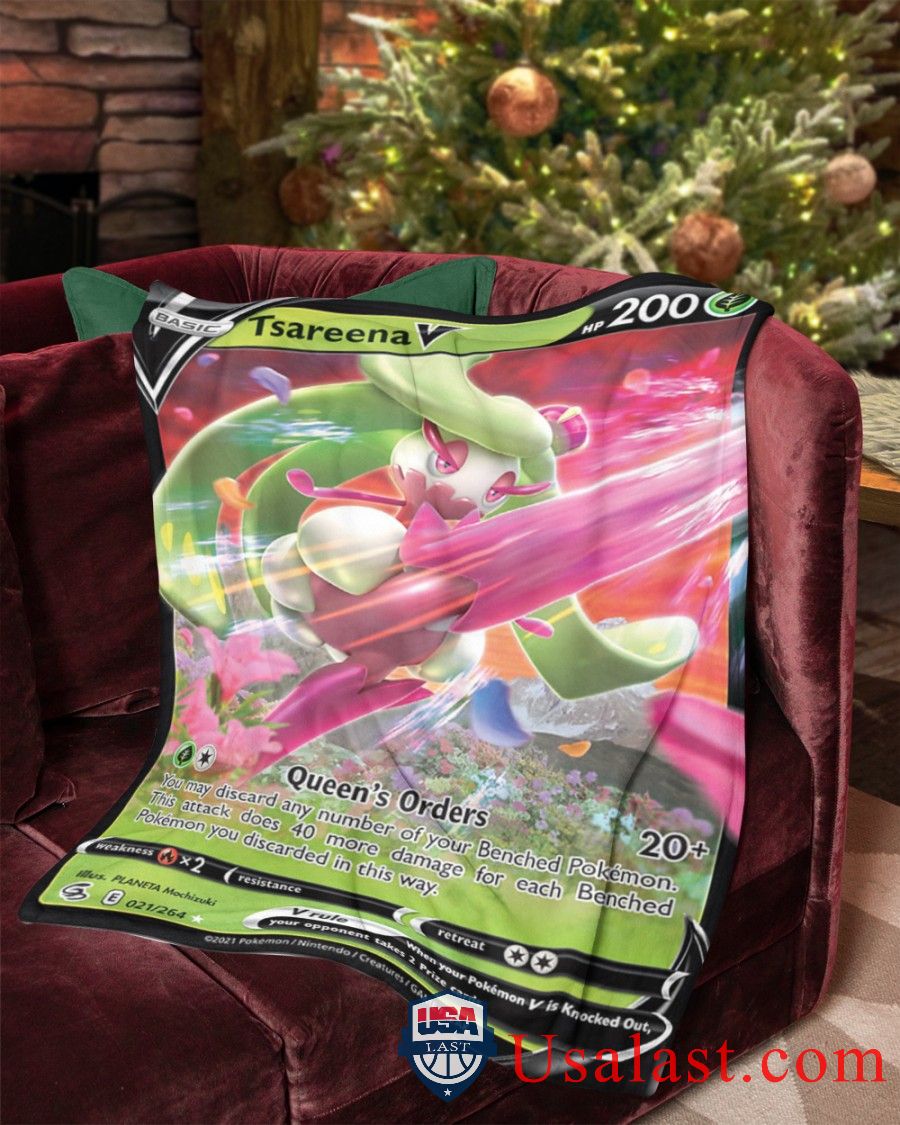 Pokemon Tsareena V Fusion Strike Blanket -RED3U-1780 - Image 2