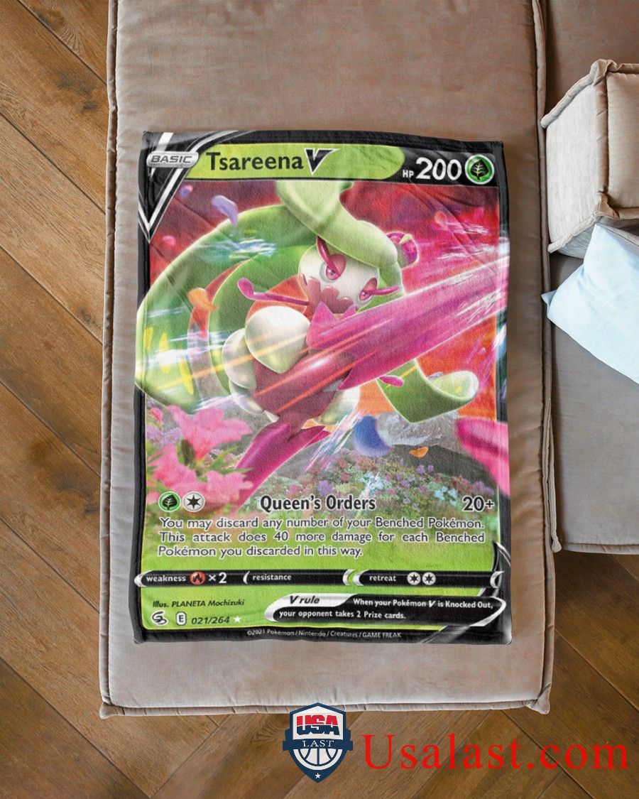 Pokemon Tsareena V Fusion Strike Blanket -RED3U-1780 - Image 3