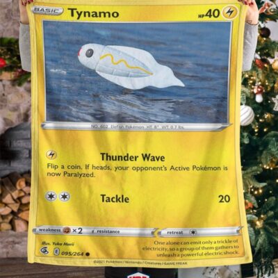 Pokemon Tynamo Fusion Strike Soft Blanket   -3OGZ2-8778