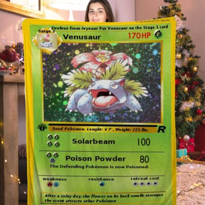 Pokemon Venusaur Pokemon Card Blanket 819968
