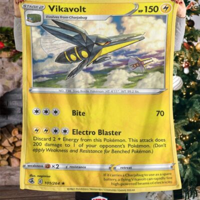 Pokemon Vikavolt Fusion Strike Soft Blanket   -QGKIU-7430