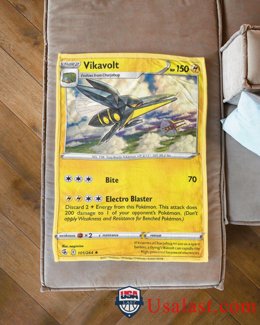 Pokemon Vikavolt Fusion Strike Soft Blanket -QGKIU-7430 - Image 3