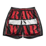 Raw Is War Logo Retro Shorts