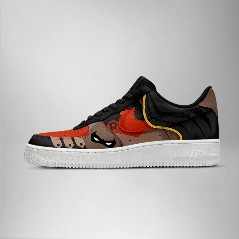 Robin - Damian Wayne Teen Titans AF1 Shoes - Image 2