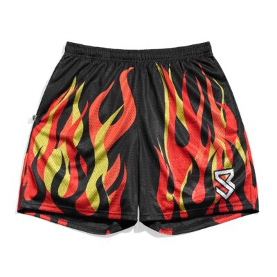 Seth Rollins Flame Entrance Retro Shorts