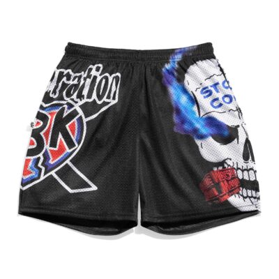 Shawn Michaels HBK vs Stone Cold WrestleMania 14 Retro Shorts