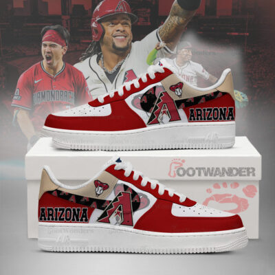 Arizona MLB AF1 Low Top Shoes