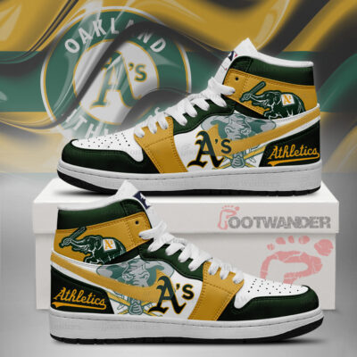 Athletics MLB AJ1 High Top Shoes