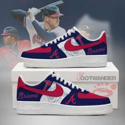 Atlanta Braves MLB AF1 Low Top Shoes
