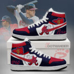 Atlanta braves MLB AJ1 High Top Shoes