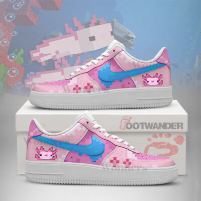 Axolotl Minecraft AF1 Shoes