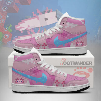 Axolotl Minecraft AJ1 Shoes Version 2