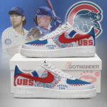 Chicago Cubs MLB AF1 Low Top Shoes