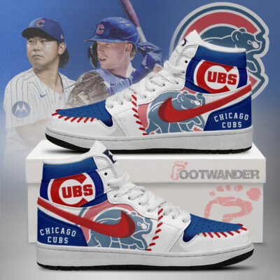 Chicago Cubs MLB AJ1 High Top Shoes