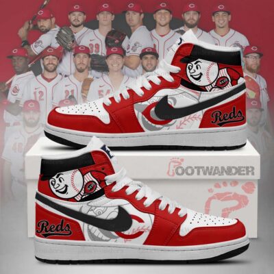 Cincinnati Reds MLB AJ1 High Top Shoes