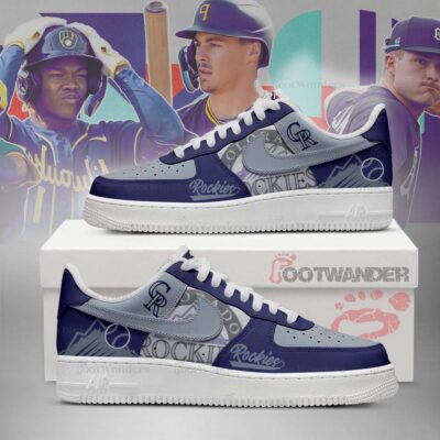 Colorado Rockies MLB AF1 Low Top Shoes