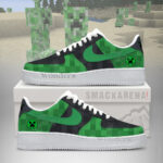 Creeper Minecraft AF1 Shoes Version 2
