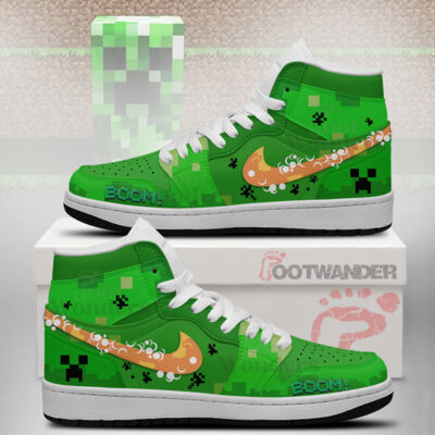Creeper Minecraft AJ1 Shoes