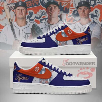 Detroit Tigers MLB AF1 Low Top Shoes