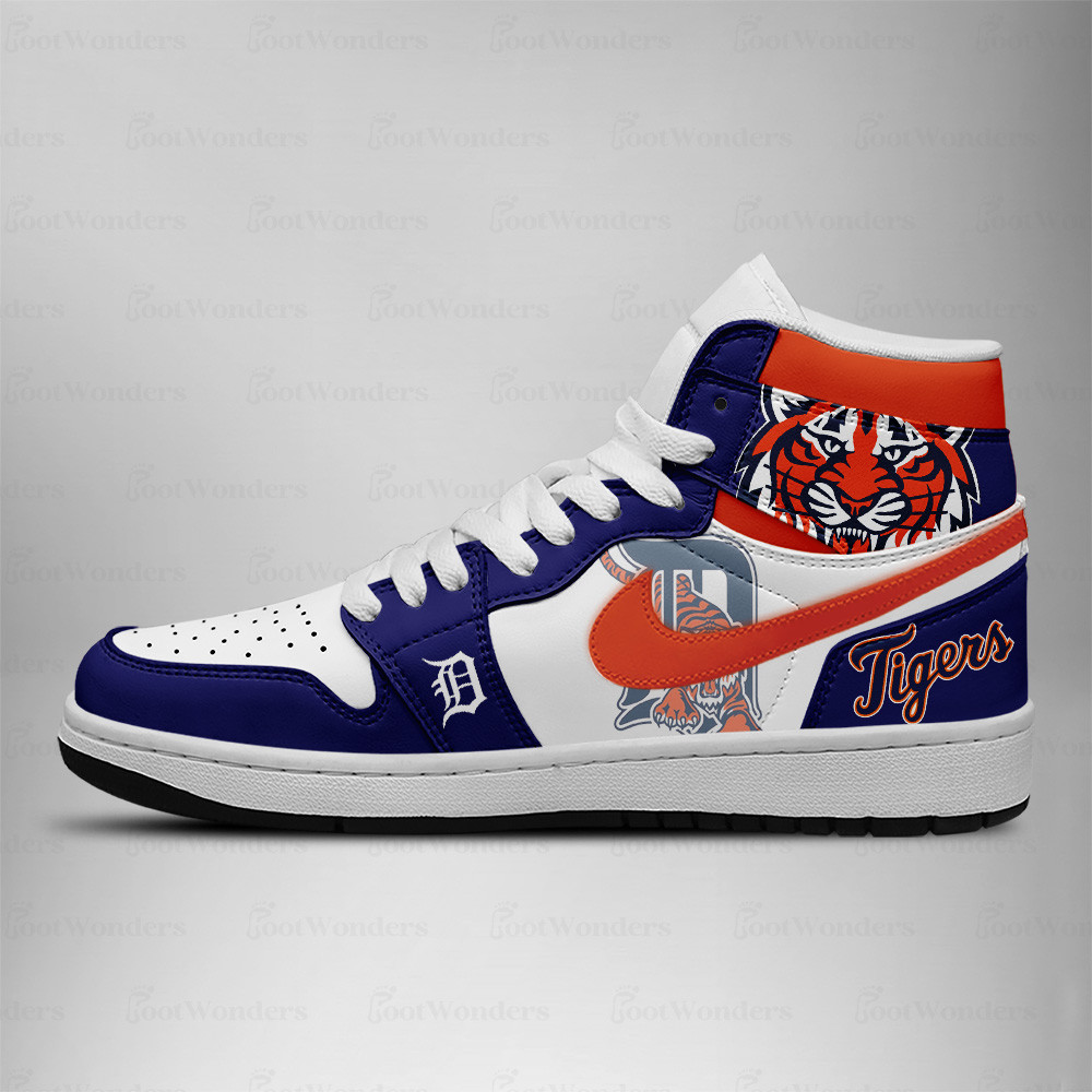 Detroit Tigers MLB AJ1 High Top Shoes - Image 2