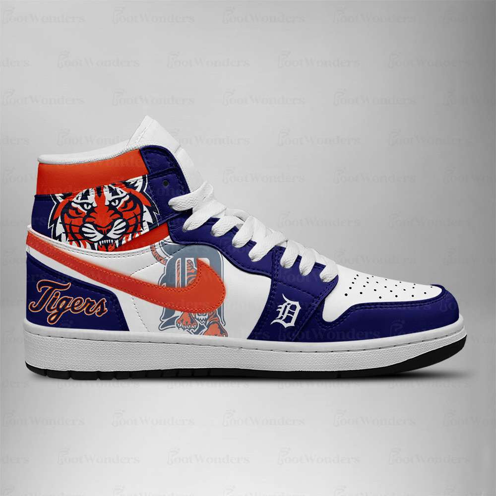 Detroit Tigers MLB AJ1 High Top Shoes - Image 3