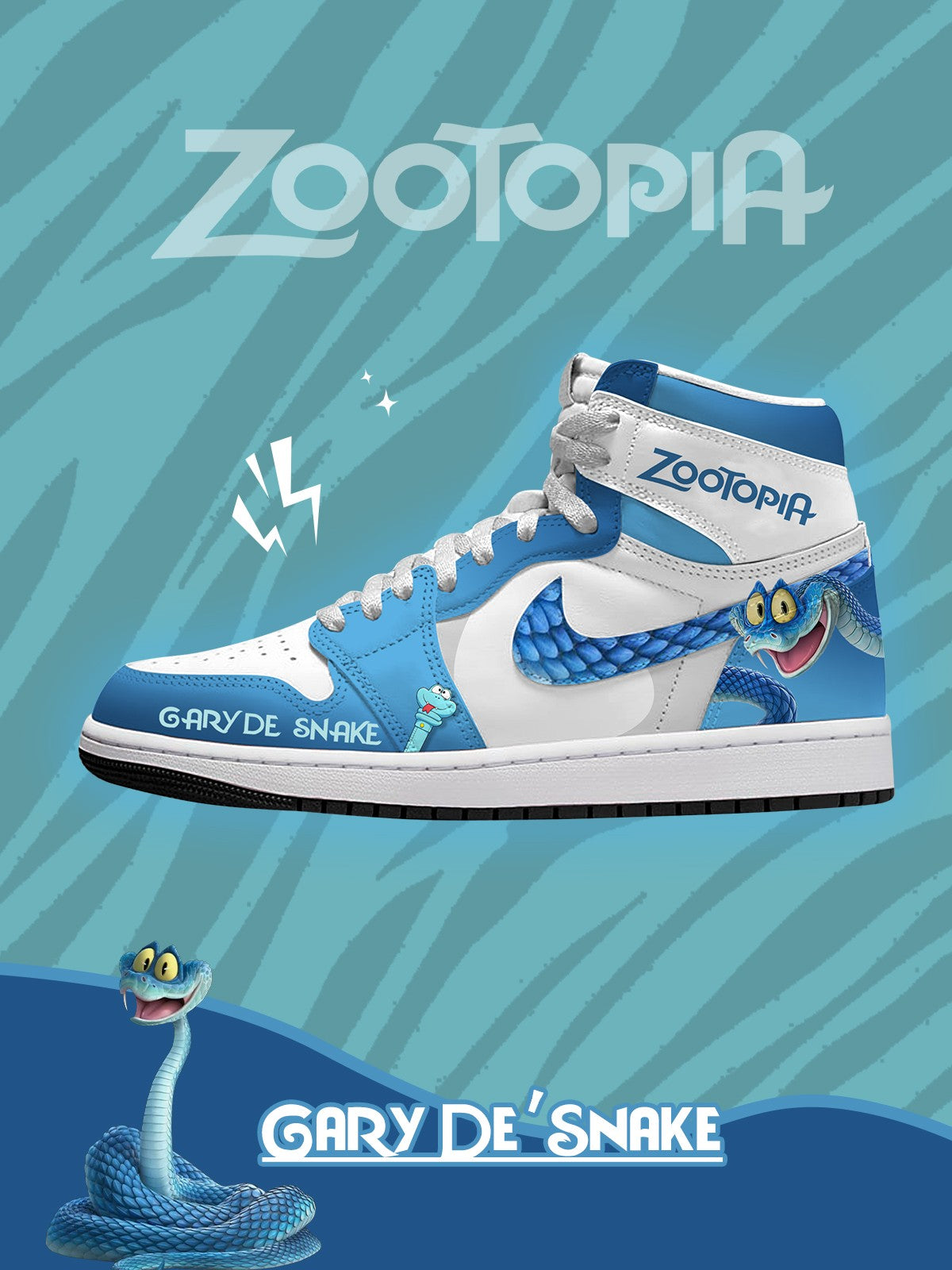 Gary De'Snake Zootopia AJ1 Shoes