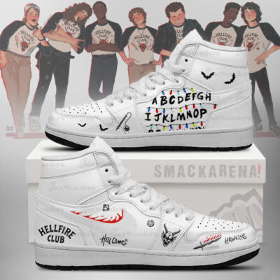 Hell comes to Hawkins Stranger Things AJ1 Shoes
