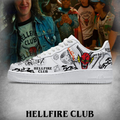 Hellfire Club Stranger Things AF1 Shoes