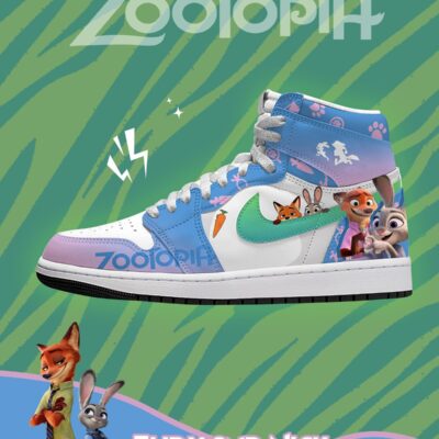 Judy Hopps Nick Wilde Zootopia AJ1 Shoes