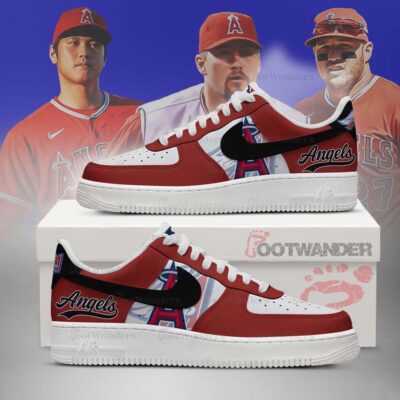 Los Angeles Angels MLB AF1 Low Top Shoes