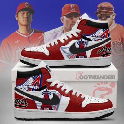 Los Angeles Angels MLB AJ1 High Top Shoes