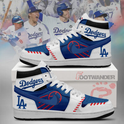 Los Angeles Dodgers MLB AJ1 High Top Shoes