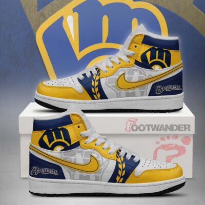 Milwaukee Brewers MLB AJ1 High Top Shoes