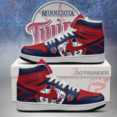 Minnesota Twins MLB AJ1 High Top Shoes