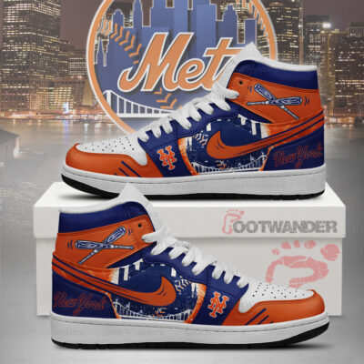 New York Mets MLB AJ1 High Top Shoes