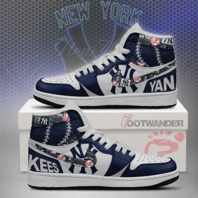 New York Yankees MLB AJ1 High Top Shoes
