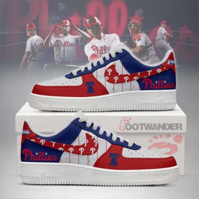 Philadelphia Phillies MLB AF1 Low Top Shoes