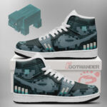 Pig Blue Minecraft AJ1 Shoes